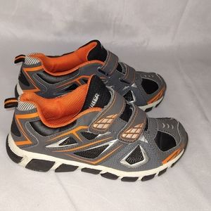 Boys Grey & Orange Starter Shoes